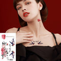 Temporary Tattoos Tiny Face Tattoo Stickers for Women Men Flower Word Small Patterns Waterproof Temp Tattoo Sticker