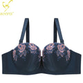 BINNYS Plus Size 42F Sujetador De Talla Grande Breathable Soutien Gorge Big Cup Underwire Women Push up Balcony Balconette Bras