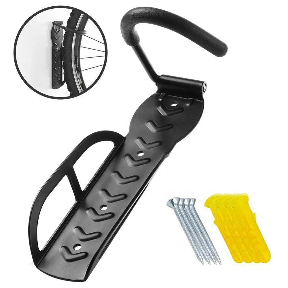 IRONDONKEY Steel Bicycle Rack Bicycle Hook for Indoor Shed Wall Mount Hook Rack Holder Bike Rack Bicycle Stand