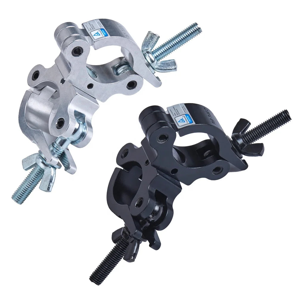 30mm Width Swivel Truss Clamp Fit Tube for 2 Inch (38-52)mm TrussAluminum Double Clamps for Truss300KG Load Swivel Coupler