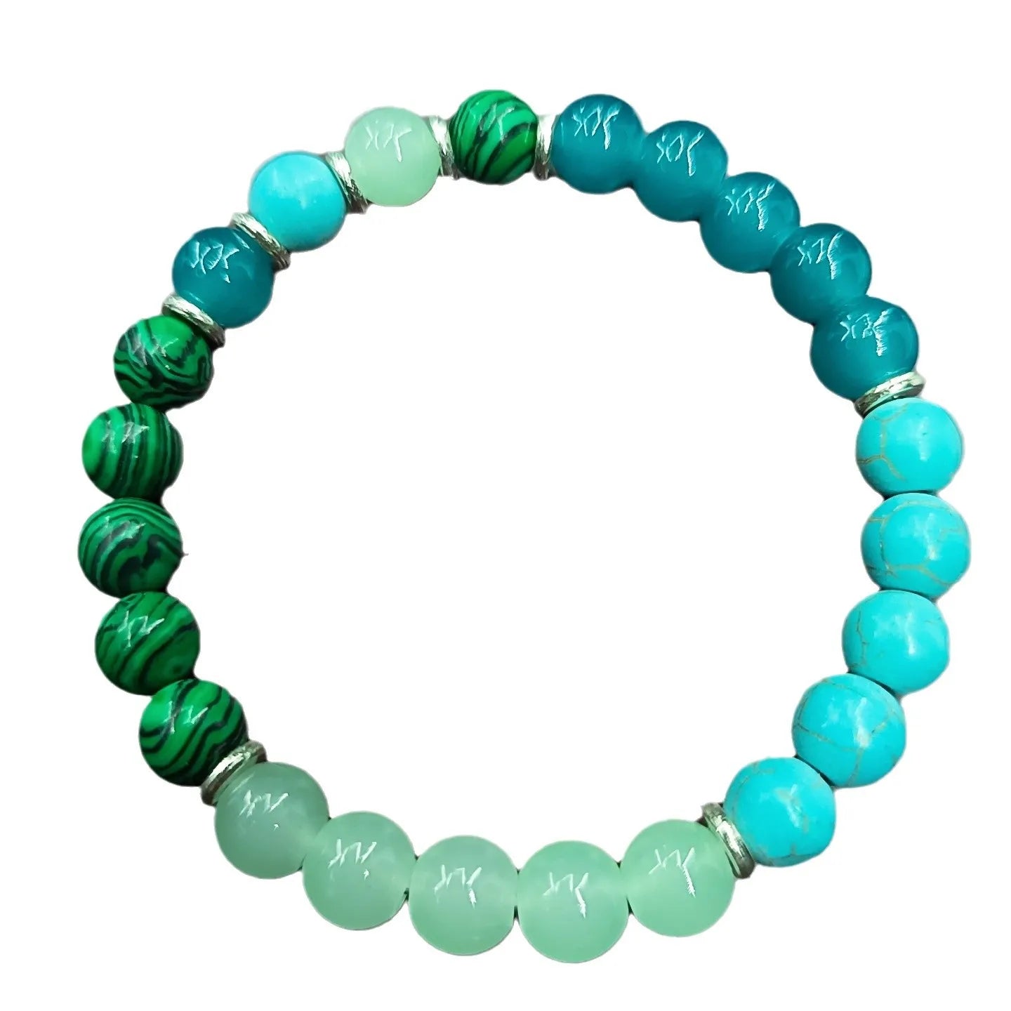 Wholesale Fashion Malachite Turquoise Bracelet Calming Balance Beaded Bracelet for Men and Women