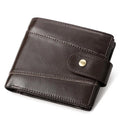 HUMERPAUL Wholesale Customization Genuine Leather Men's Wallet Retro RFID Multi-card Wallet Short Cowhide Organizer Purse