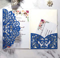 Multi-color Optional Gold Powder Laser Card Matching Envelope Custom Wedding Birthday Invitation Card for Party Invitation Event