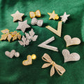 Luxury Women's Electroplated Bow Tie Brooches Full Diamond Heart-Shaped Buckles in Gold & Silver Rhinestone Decoration