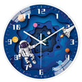 8 Inch Modern Cartoon Astronaut Series Children's Wall Clock Silent Quartz Clock Living Room Wall Decoration Wholesale