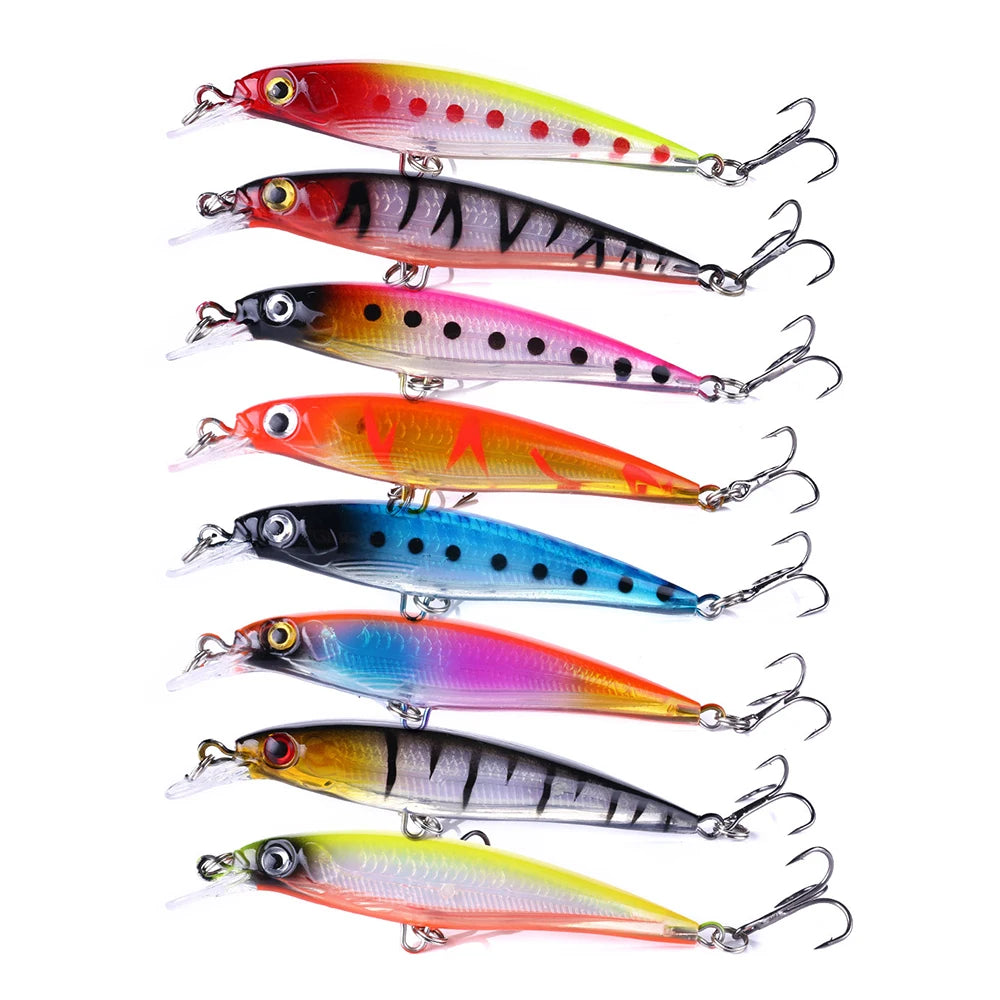 8.5cm/7.2g Fishing Hard Plastic Bait Saltwater Floating Minnow Lure