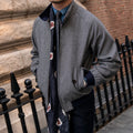 Italian Retro Short Warm Casual Jacket British Style Men's Solid Color Cotton Single Breasted Coat Jacket
