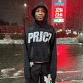 Wholesale Custom Design Men's Streetwear Pullover Sweatshirt Oversized Puff Print Hoodie 100% Cotton High Fleece Long OEM