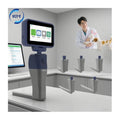 LCD Screen Veterinary Video Laryngoscope with Rechargeable Battery/Stainless Steel Reusable Blade for Animals Hospital Clinic