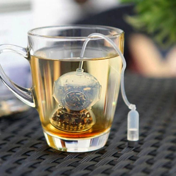 WELAND Innovative Diver Shape Silicone Tea Infuser Strainer Tea Leaf Filter Tea Bag Teaware for Home