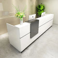 Small Cashier Counter Company Restaurant Front Desk Spa Salon Reception Desk Factory Cheap Luxury Modern Furniture OEM ODM Panel