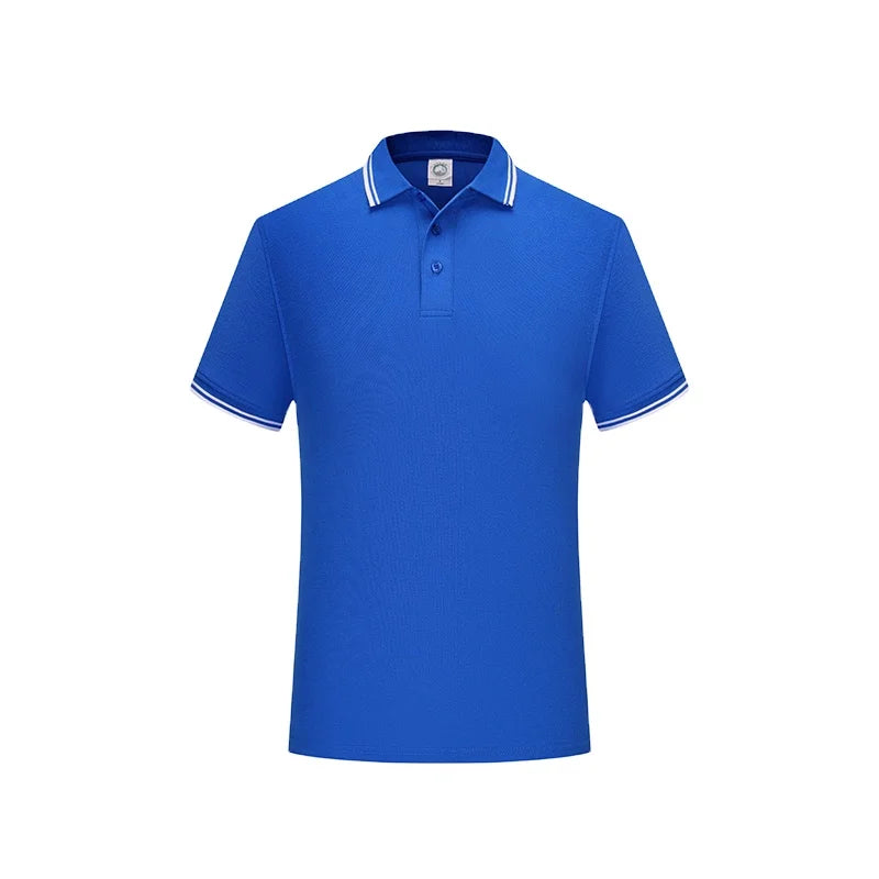 Custom Embroidered Logo Plus Size 200G Unisex Golf Shirt Polyester/Cotton Quick Dry Short Sleeve Knitted Print Button TCG-M ODM