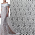 3 Meters Chantilly Lace Fabric for Wedding Dress Floral Lace Fabric for Bridal Veil French Eyelash Lace Trim