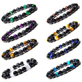Triple protection Bracelet Tiger Eye Stone Volcanic Oil Diffuser Bracelet for Women Men