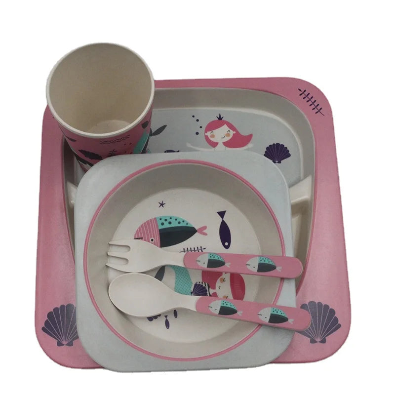 Wholesale Fashion Kids Dinner Set Custom Print Melamine Plates