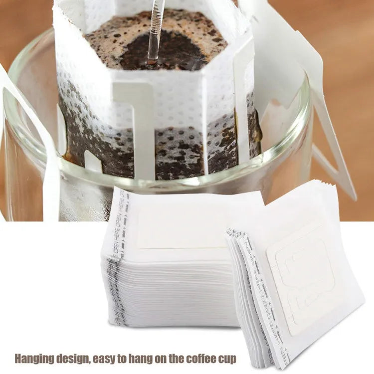 Portable Coffee Filter Paper Bag Hanging Ear Drip Coffee Bag Single Serve Disposable Drip Coffee Filter Bag