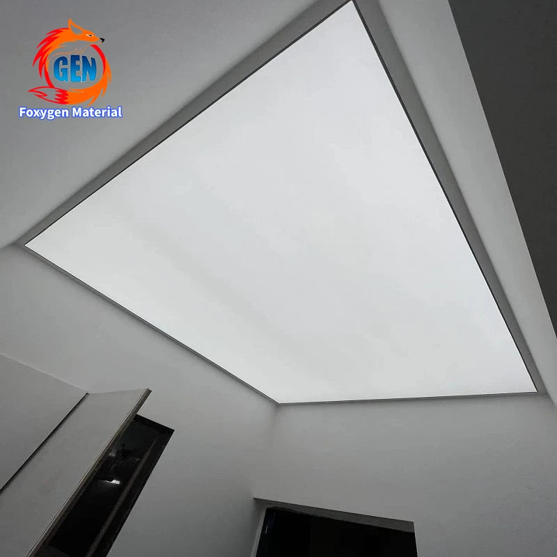 FOXYGEN Factory Stretch Ceiling Film Custom Size Modern Suspended Ceilings Pvc Translucent Stretch Ceiling for Office