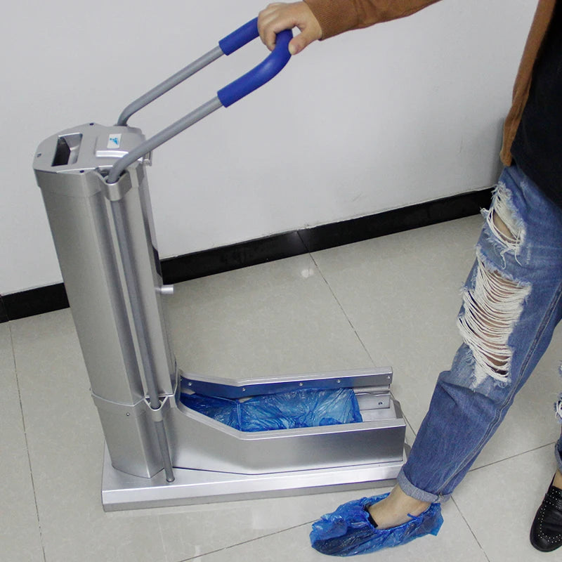 Non Power Cleaning Room Automatic Plastic Industrial Shoe Cover Dispenser CS100