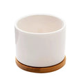 Set of 6 Chinese Style White Ceramic Mini Planter Flower Pots Worth for Home and Garden Decorative Succulents