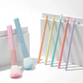 Colorful 7-Piece Synthetic Hair Macaron Makeup Brush Set Concealer Face Loose Powder Contouring Eye Shadow Eyebrow Tools-Durable