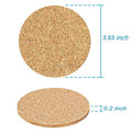 Fsc Certified  Supermarket Supplier Cork Round Edge Coasters Round Beer Coasters Cork coaster with Sides