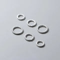 GLORY PACE S925 Sterling Silver Jewelry Pattern Closed Jump Rings Wholesale for DIY Making Accessories