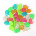 50pcs/packet DIY Decorative Photoluminescent Artificial Cobble Luminous Stone Resin Glow Stone for Garden Pebbles Dark Garden