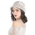 Fashion Mesh Veil Sinamay Church Hats Elegant Fancy Women Kentucky Derby Dress Cloche Sun Hat Fascinator Tea Party Wedding Hat