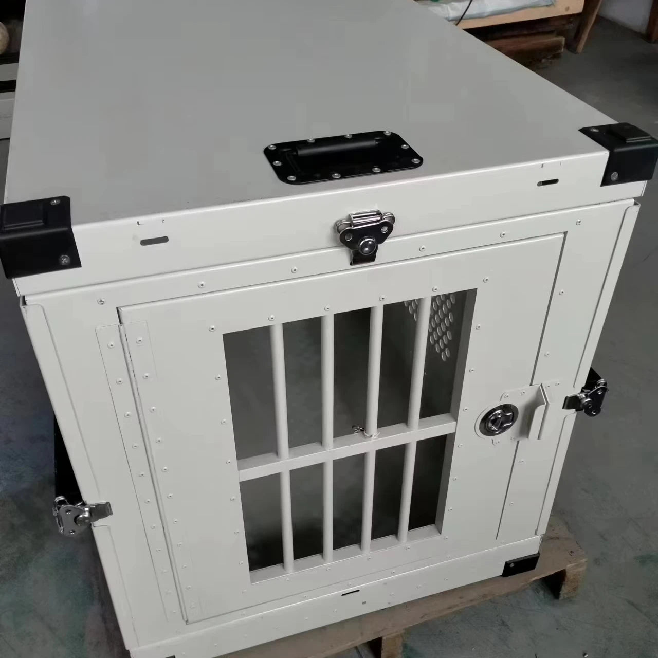 USMILEPET Aluminium Dog Cage for Dog Competition Show Travel for Rescue Animals Pet Cages Houses Solid Pet Cages & Houses