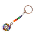 Hongzhuo Diy Custom Fashion Cute Cartoon Conch Shape Key Chain Chakra Beads Design Key Chain