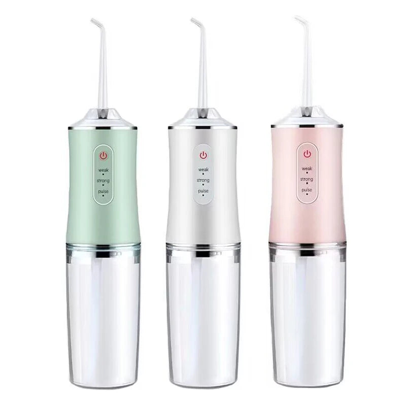 2025 New Rechargeable Water Flosser 4 Nozzles Portable 220ML Oral Cleaning Irrigator Teeth Cleaner Water Flosser Teeth Cleaning