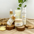 For 5-in-1 Turmeric Niacinamide & Vitamin C Facial Skincare Set with Cream Serum & Oil for All Skin Types-Unisex Luxury Kit