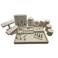 Factory Custom Beige Microfiber Luxury Jewelry Tray Stand Low MOQ Set Display Props Container