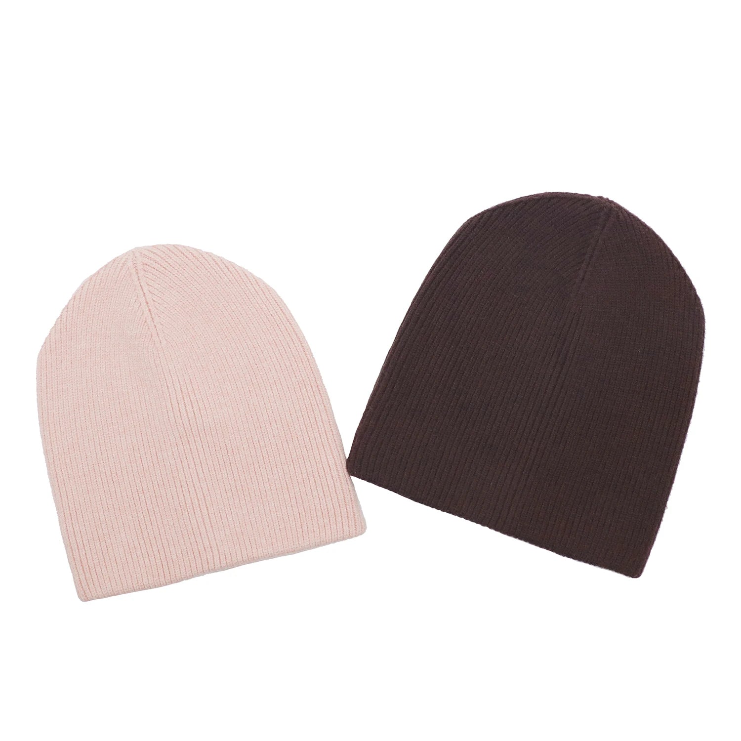 Wholesale Designer Logo Embroidered Premium Rib Knit Beanie Cuffless Thick Winter Hat Unisex Image Style Beach Travel Applicable