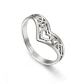 Fashion Hollow Heart Ring Resizable Gold Color Stainless Steel Finger Rings Jewelry Anniversary Holiday Gift for Women Girl