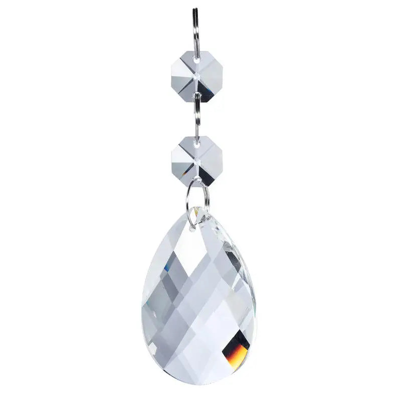 38mm Hanging Maple Leaf Crystal Chandelier Prisms Replacement Pendant Parts for Other Crystal Crafts