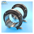 JTLD 3 Inch V Band Clamp Kit with Male Female Flange - 304 Stainless Steel SS - Universal for Downpipe Manifold Exhaust