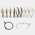 Wholesale Cheap Modern Silver 38mm Removable Detachable Metal Drapery Circular Eyelet Curtain Roman Ring With Hole