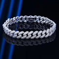 Factory Price Genuine Solid 925 Sterling Silver Cuban Chain Bracelet