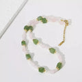 Handmade Vintage Pearl Natural Stone Crystal Beaded Necklace Jewelry for Women Jewelry