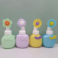 300ml New Design Beauty Flower Shape Facial Cleanser Foaming Bottle Custom Color logo Cosmetic Foam Packaging