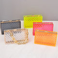 Wholesale Fashion Detachable Woman Clutch Bag Luxury Acrylic Transparent Evening Bags