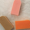 4 Colors Minimalist Geometric Line Arch Souvenir High Quality Natural Soy Wax Handmade Fragrance Aromatherapy Scented Candles