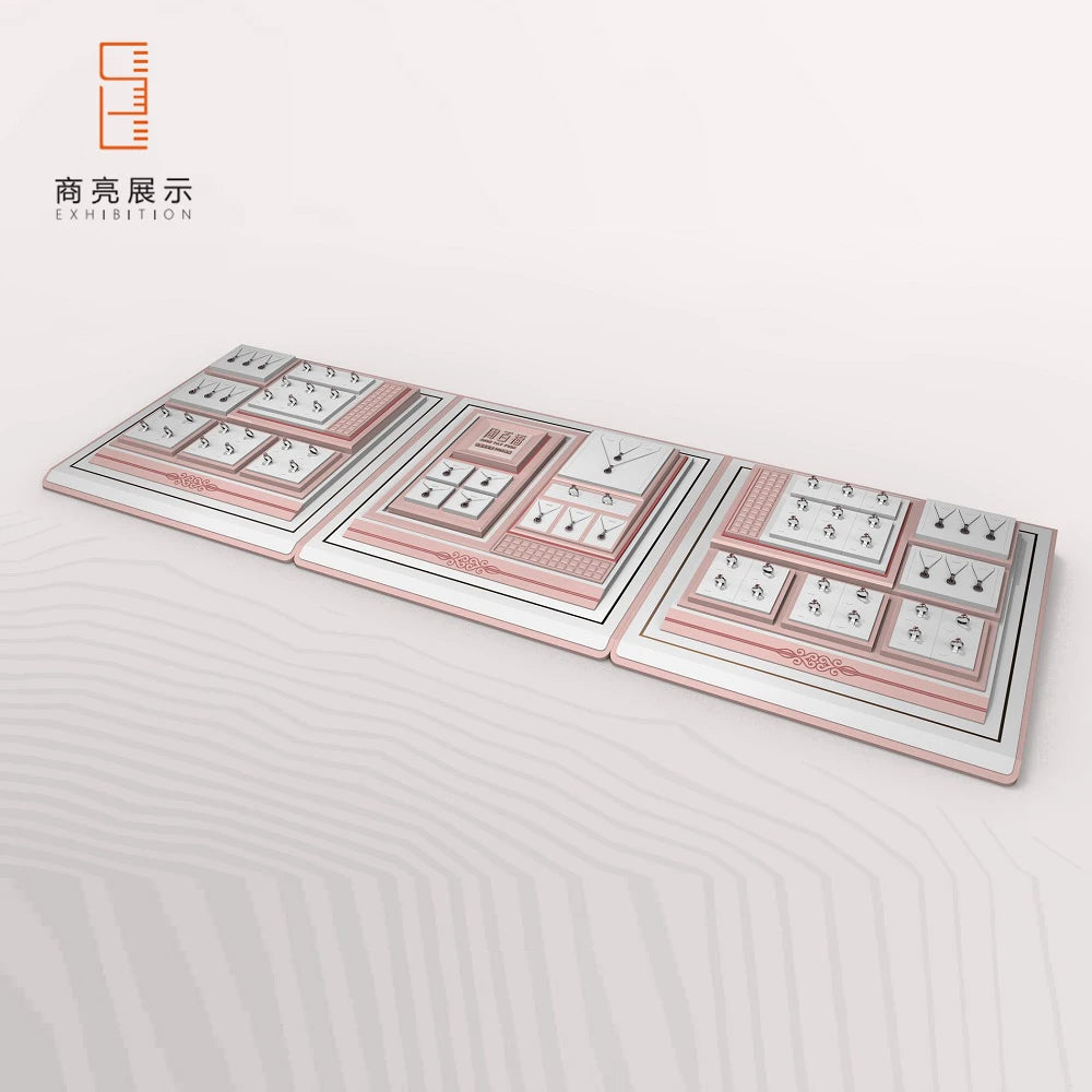 Custom Wholesale Velvet Wooden Leather Luxury Jewellery Display Rack