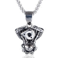 Men'S Vintage Motorcycle Stainless Steel Chain Punk Gothic Motorcycle Engine Necklace