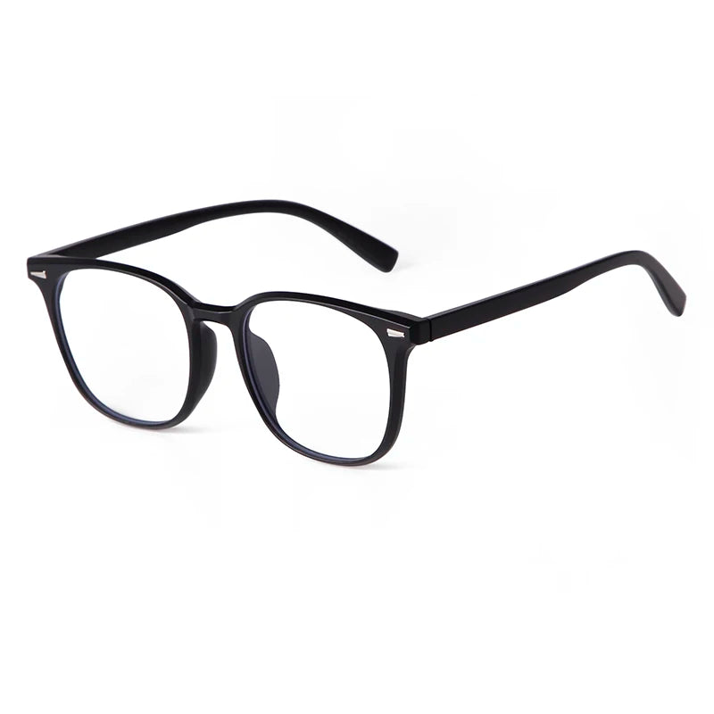 PSTY0003 TR90 Unisex Retro Vintage Eyeglasses Frame Blue Light Blocking Square Optical Glasses for Women Men