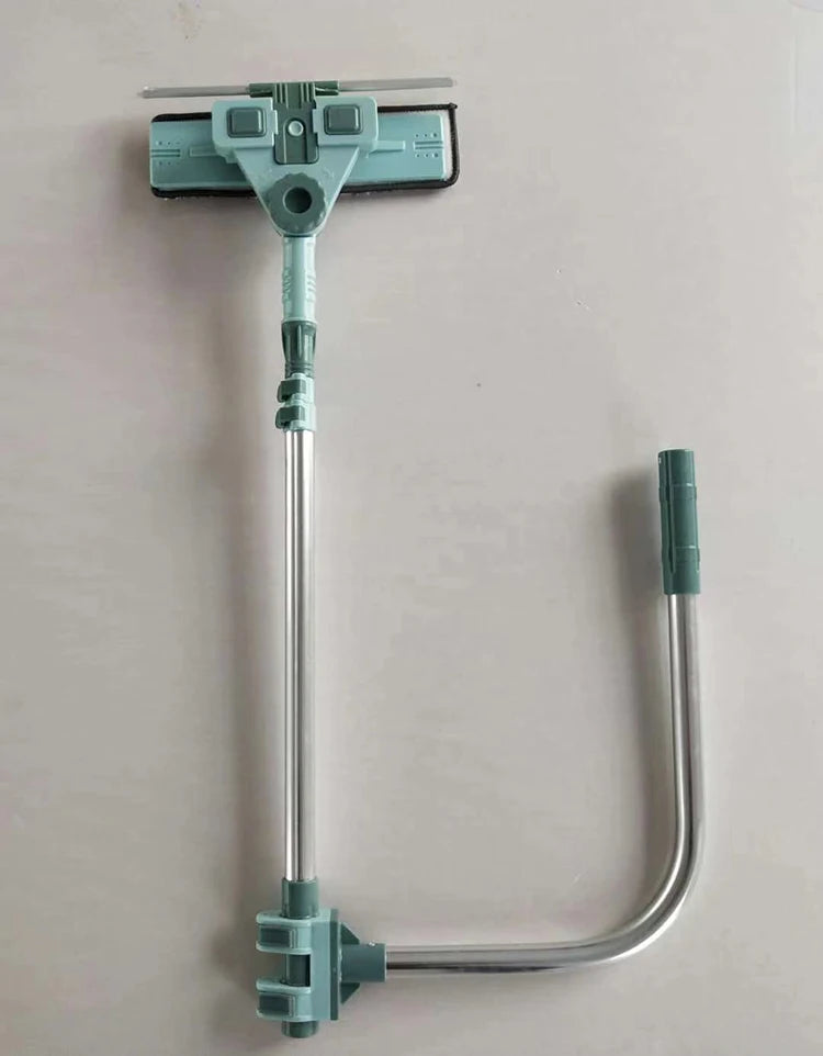 Hot Sale Window Cleaning Wiper Rubber Cleaner Microfiber Telescopic Stainless Rod Plastic Window U Type Squeegee