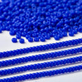2mm Round Pony Seed Beads Solid Colour Glass Beads for Jewelry Making Ring Braided