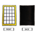 Qualisub Hot Sale 20 Panels Sunflower Blanket Sublimation Blanket Blanks for Family Love in Custom Printing