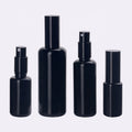 Black Glass Bottle 10 ml 15 ml 30 ml 50 ml 100 ml Spray Pump Cosmetic Bottle Aluminum Sprayer Serum Pump Violet Glass Bottle